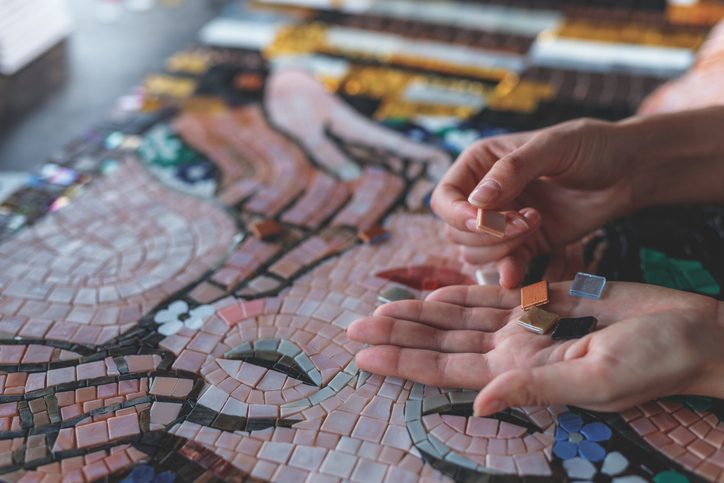 fazer mosaico