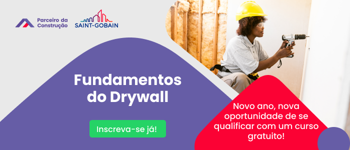 Curso para profissionais que desejam aprender como fazer uma parede de drywall online e gratuitamente!